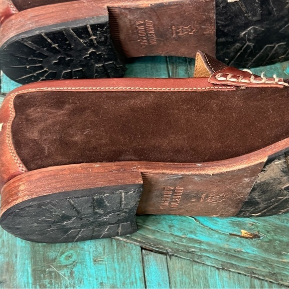 Johnston & Murphy Sheepskin Brown Loafers Size 11 - Picture 11 of 16